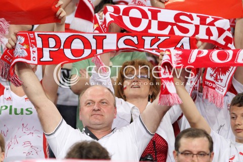 09.06.2013 LODZ ATLAS ARENA<br />SIATKOWKA MEZCZYZN LIGA SWIATOWA 2013<br />FIVB VOLLEYBALL WORLD LEAGUE 2012 POLSKA - BRAZYLIA ( POLAND - BRAZIL )<br />N/Z KIBIC KIBICE DOPING EMOCJE<br /> 