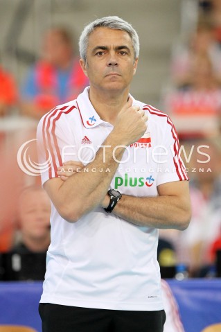  09.06.2013 LODZ ATLAS ARENA<br />SIATKOWKA MEZCZYZN LIGA SWIATOWA 2013<br />FIVB VOLLEYBALL WORLD LEAGUE 2012 POLSKA - BRAZYLIA ( POLAND - BRAZIL )<br />N/Z ANDREA ANASTASI TRENER ( HEAD COACH ) <br /> 