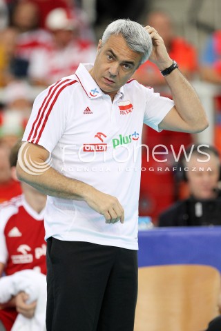  09.06.2013 LODZ ATLAS ARENA<br />SIATKOWKA MEZCZYZN LIGA SWIATOWA 2013<br />FIVB VOLLEYBALL WORLD LEAGUE 2012 POLSKA - BRAZYLIA ( POLAND - BRAZIL )<br />N/Z ANDREA ANASTASI TRENER ( HEAD COACH ) <br /> 