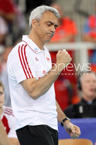  09.06.2013 LODZ ATLAS ARENA<br />SIATKOWKA MEZCZYZN LIGA SWIATOWA 2013<br />FIVB VOLLEYBALL WORLD LEAGUE 2012 POLSKA - BRAZYLIA ( POLAND - BRAZIL )<br />N/Z ANDREA ANASTASI TRENER ( HEAD COACH ) RADOSC EMOCJE <br /> 