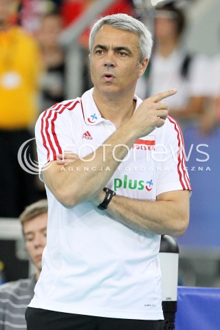  09.06.2013 LODZ ATLAS ARENA<br />SIATKOWKA MEZCZYZN LIGA SWIATOWA 2013<br />FIVB VOLLEYBALL WORLD LEAGUE 2012 POLSKA - BRAZYLIA ( POLAND - BRAZIL )<br />N/Z ANDREA ANASTASI TRENER ( HEAD COACH ) <br /> 