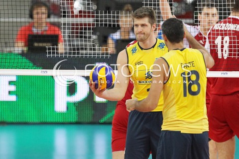  09.06.2013 LODZ ATLAS ARENA<br />SIATKOWKA MEZCZYZN LIGA SWIATOWA 2013<br />FIVB VOLLEYBALL WORLD LEAGUE 2012 POLSKA - BRAZYLIA ( POLAND - BRAZIL )<br />N/Z BRUNO MOSSA REZENDE <br /> 