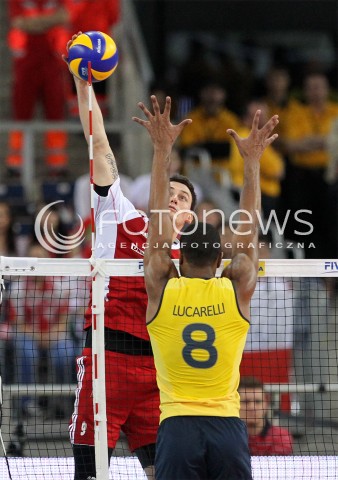  09.06.2013 LODZ ATLAS ARENA<br />SIATKOWKA MEZCZYZN LIGA SWIATOWA 2013<br />FIVB VOLLEYBALL WORLD LEAGUE 2012 POLSKA - BRAZYLIA ( POLAND - BRAZIL )<br />N/Z ZBIGNIEW BARTMAN RICARDO LUCARELLI SANTOS DE SOUZA <br /> 