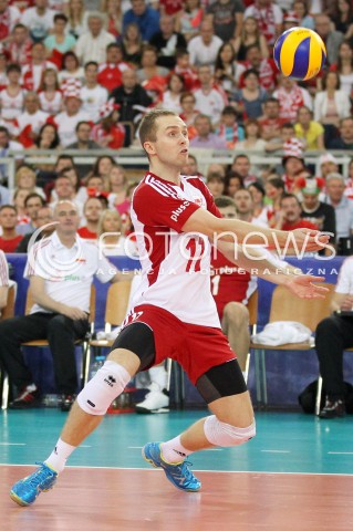  09.06.2013 LODZ ATLAS ARENA<br />SIATKOWKA MEZCZYZN LIGA SWIATOWA 2013<br />FIVB VOLLEYBALL WORLD LEAGUE 2012 POLSKA - BRAZYLIA ( POLAND - BRAZIL )<br />N/Z PAWEL ZATORSKI <br /> 