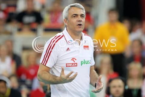  09.06.2013 LODZ ATLAS ARENA<br />SIATKOWKA MEZCZYZN LIGA SWIATOWA 2013<br />FIVB VOLLEYBALL WORLD LEAGUE 2012 POLSKA - BRAZYLIA ( POLAND - BRAZIL )<br />N/Z ANDREA ANASTASI TRENER ( HEAD COACH ) <br /> 