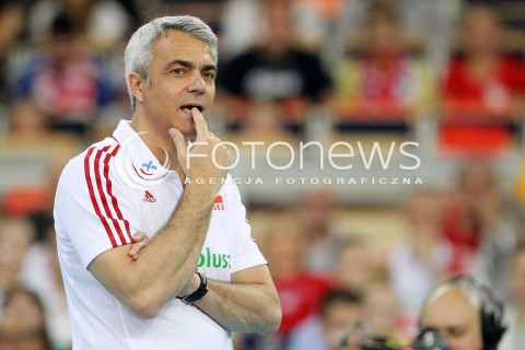  09.06.2013 LODZ ATLAS ARENA<br />SIATKOWKA MEZCZYZN LIGA SWIATOWA 2013<br />FIVB VOLLEYBALL WORLD LEAGUE 2012 POLSKA - BRAZYLIA ( POLAND - BRAZIL )<br />N/Z ANDREA ANASTASI TRENER ( HEAD COACH ) <br /> 
