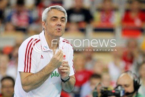  09.06.2013 LODZ ATLAS ARENA<br />SIATKOWKA MEZCZYZN LIGA SWIATOWA 2013<br />FIVB VOLLEYBALL WORLD LEAGUE 2012 POLSKA - BRAZYLIA ( POLAND - BRAZIL )<br />N/Z ANDREA ANASTASI TRENER ( HEAD COACH ) <br /> 