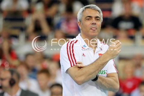  09.06.2013 LODZ ATLAS ARENA<br />SIATKOWKA MEZCZYZN LIGA SWIATOWA 2013<br />FIVB VOLLEYBALL WORLD LEAGUE 2012 POLSKA - BRAZYLIA ( POLAND - BRAZIL )<br />N/Z ANDREA ANASTASI TRENER ( HEAD COACH ) RADOSC EMOCJE <br /> 