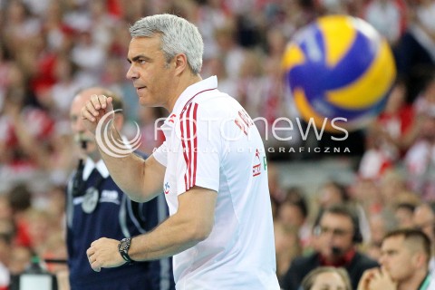 09.06.2013 LODZ ATLAS ARENA<br />SIATKOWKA MEZCZYZN LIGA SWIATOWA 2013<br />FIVB VOLLEYBALL WORLD LEAGUE 2012 POLSKA - BRAZYLIA ( POLAND - BRAZIL )<br />N/Z ANDREA ANASTASI TRENER ( HEAD COACH ) <br /> 