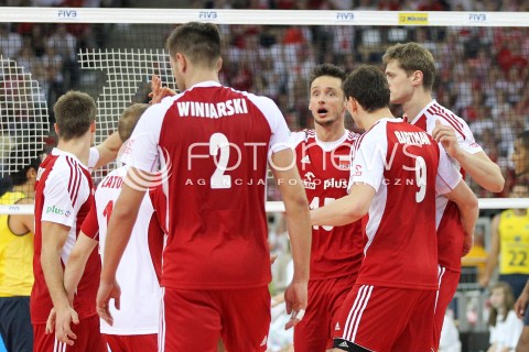  09.06.2013 LODZ ATLAS ARENA<br />SIATKOWKA MEZCZYZN LIGA SWIATOWA 2013<br />FIVB VOLLEYBALL WORLD LEAGUE 2012 POLSKA - BRAZYLIA ( POLAND - BRAZIL )<br />N/Z LUKASZ ZYGADLO RADOSC EMOCJE<br /> 