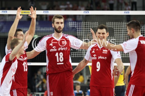  09.06.2013 LODZ ATLAS ARENA<br />SIATKOWKA MEZCZYZN LIGA SWIATOWA 2013<br />FIVB VOLLEYBALL WORLD LEAGUE 2012 POLSKA - BRAZYLIA ( POLAND - BRAZIL )<br />N/Z MARCIN MOZDZONEK ZBIGNIEW BARTMAN RADOSC EMOCJE <br /> 