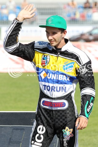  16.06.2013 RZESZOW ZUZEL SPEEDWAY ENEA EKSTRALIGA MECZ PGE MARMA RZESZOW - UNIBAX TORUN <br />
N/Z KAMIL BRZOZOWSKI SYLWETKA <br />
 