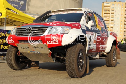  21.06.2013 RZESZOW RAJD BAJA CARPATHIA 2013<br />N/Z ADAM MALYSZ RAFAL MARTON SAMOCHOD TOYOTA HILUX<br /> 