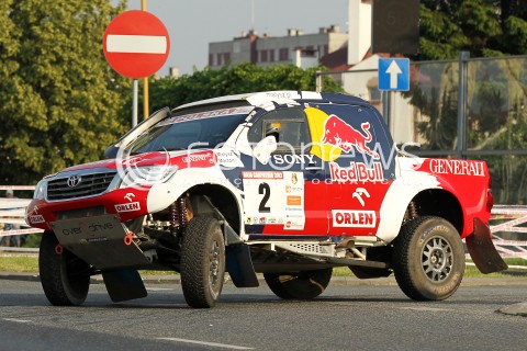 21.06.2013 RZESZOW RAJD BAJA CARPATHIA 2013<br />N/Z ADAM MALYSZ RAFAL MARTON SAMOCHOD TOYOTA HILUX <br /> 