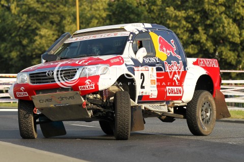  21.06.2013 RZESZOW RAJD BAJA CARPATHIA 2013<br />N/Z ADAM MALYSZ RAFAL MARTON SAMOCHOD TOYOTA HILUX <br /> 