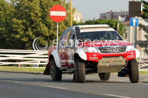  21.06.2013 RZESZOW RAJD BAJA CARPATHIA 2013<br />N/Z ADAM MALYSZ RAFAL MARTON SAMOCHOD TOYOTA HILUX <br /> 