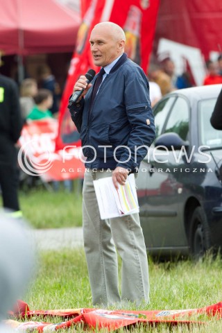  30.06.2013 KRAKOW<br />IX MALOPOLSKI PIKNIK LOTNICZY W KRAKOWIE<br />N/Z JAN HOFFMANN KOMENTATOR <br /> 