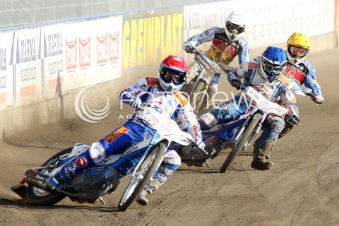  04.07.2013 RZESZOW ZUZEL SPEEDWAY ENEA EKSTRALIGA MECZ PGE MARMA RZESZOW - FOGO UNIA LESZNO <br />N/Z PRZEMYSLAW PAWLICKI (ZOLTY), NICKI PEDERSEN (CZERWONY), DAMIAN BALINSKI (BIALY), DAWID LAMPART (NIEBIESKI)<br /> 