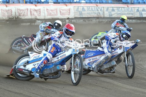  04.07.2013 RZESZOW ZUZEL SPEEDWAY ENEA EKSTRALIGA MECZ PGE MARMA RZESZOW - FOGO UNIA LESZNO <br />N/Z JURICA PAVLIC (NIEBIESKI), GRZEGORZ ZENGOTA (BIALY), NICKI PEDERSEN (CZERWONY), KENNETH BJERRE (ZOLTY)<br /> 