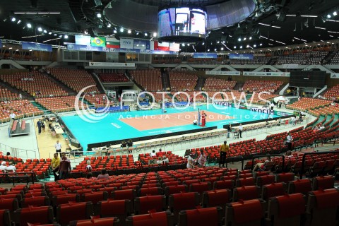  05.07.2013 KATOWICE SPODEK<br />SIATKOWKA MEZCZYZN LIGA SWIATOWA 2013<br />FIVB VOLLEYBALL WORLD LEAGUE 2013 POLSKA - USA <br />N/Z HALA SPODEK WIDOK PANORAMA VIEW <br /> 