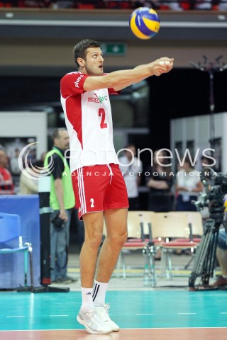  05.07.2013 KATOWICE SPODEK<br />SIATKOWKA MEZCZYZN LIGA SWIATOWA 2013<br />FIVB VOLLEYBALL WORLD LEAGUE 2013 POLSKA - USA <br />N/Z MICHAL WINIARSKI SYLWETKA <br /> 