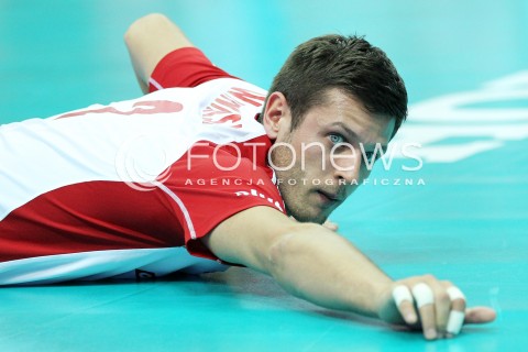  05.07.2013 KATOWICE SPODEK<br />SIATKOWKA MEZCZYZN LIGA SWIATOWA 2013<br />FIVB VOLLEYBALL WORLD LEAGUE 2013 POLSKA - USA <br />N/Z MICHAL WINIARSKI SYLWETKA <br /> 