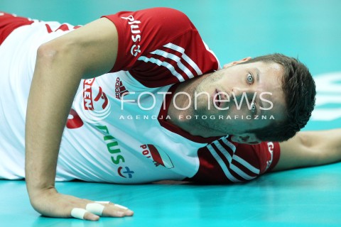  05.07.2013 KATOWICE SPODEK<br />SIATKOWKA MEZCZYZN LIGA SWIATOWA 2013<br />FIVB VOLLEYBALL WORLD LEAGUE 2013 POLSKA - USA <br />N/Z MICHAL WINIARSKI SYLWETKA <br /> 