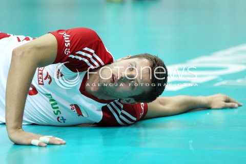  05.07.2013 KATOWICE SPODEK<br />SIATKOWKA MEZCZYZN LIGA SWIATOWA 2013<br />FIVB VOLLEYBALL WORLD LEAGUE 2013 POLSKA - USA <br />N/Z MICHAL WINIARSKI SYLWETKA <br /> 