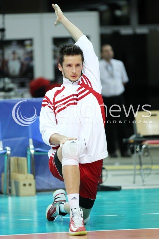  05.07.2013 KATOWICE SPODEK<br />SIATKOWKA MEZCZYZN LIGA SWIATOWA 2013<br />FIVB VOLLEYBALL WORLD LEAGUE 2013 POLSKA - USA <br />N/Z LUKASZ ZYGADLO SYLWETKA <br /> 