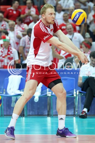  05.07.2013 KATOWICE SPODEK<br />SIATKOWKA MEZCZYZN LIGA SWIATOWA 2013<br />FIVB VOLLEYBALL WORLD LEAGUE 2013 POLSKA - USA <br />N/Z JAKUB JAROSZ SYLWETKA <br /> 