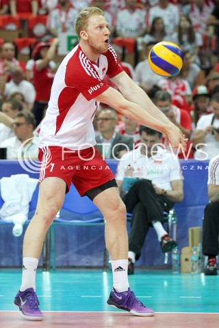  05.07.2013 KATOWICE SPODEK<br />SIATKOWKA MEZCZYZN LIGA SWIATOWA 2013<br />FIVB VOLLEYBALL WORLD LEAGUE 2013 POLSKA - USA <br />N/Z JAKUB JAROSZ SYLWETKA <br /> 