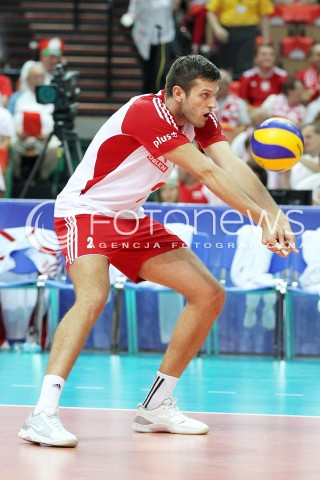  05.07.2013 KATOWICE SPODEK<br />SIATKOWKA MEZCZYZN LIGA SWIATOWA 2013<br />FIVB VOLLEYBALL WORLD LEAGUE 2013 POLSKA - USA <br />N/Z MICHAL WINIARSKI SYLWETKA <br /> 