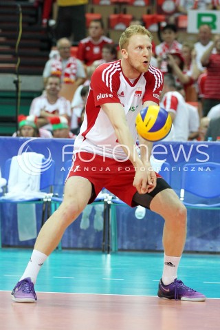  05.07.2013 KATOWICE SPODEK<br />SIATKOWKA MEZCZYZN LIGA SWIATOWA 2013<br />FIVB VOLLEYBALL WORLD LEAGUE 2013 POLSKA - USA <br />N/Z JAKUB JAROSZ SYLWETKA <br /> 