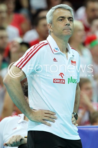 05.07.2013 KATOWICE SPODEK<br />SIATKOWKA MEZCZYZN LIGA SWIATOWA 2013<br />FIVB VOLLEYBALL WORLD LEAGUE 2013 POLSKA - USA <br />N/Z ANDREA ANASTASI TRENER ( HEAD COACH ) SYLWETKA <br /> 