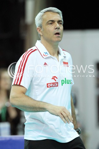  05.07.2013 KATOWICE SPODEK<br />SIATKOWKA MEZCZYZN LIGA SWIATOWA 2013<br />FIVB VOLLEYBALL WORLD LEAGUE 2013 POLSKA - USA <br />N/Z ANDREA ANASTASI TRENER ( HEAD COACH ) SYLWETKA <br /> 