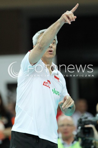  05.07.2013 KATOWICE SPODEK<br />SIATKOWKA MEZCZYZN LIGA SWIATOWA 2013<br />FIVB VOLLEYBALL WORLD LEAGUE 2013 POLSKA - USA <br />N/Z ANDREA ANASTASI TRENER ( HEAD COACH ) SYLWETKA <br /> 