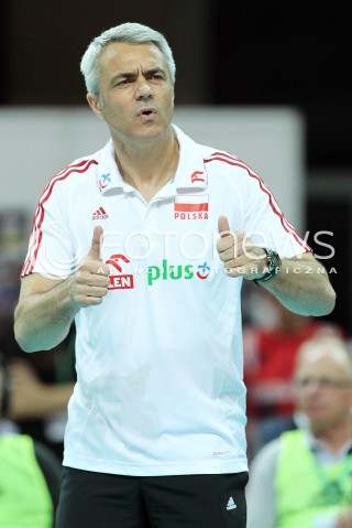  05.07.2013 KATOWICE SPODEK<br />SIATKOWKA MEZCZYZN LIGA SWIATOWA 2013<br />FIVB VOLLEYBALL WORLD LEAGUE 2013 POLSKA - USA <br />N/Z ANDREA ANASTASI TRENER ( HEAD COACH ) SYLWETKA <br /> 