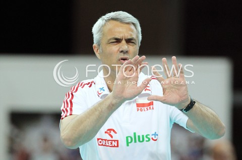  05.07.2013 KATOWICE SPODEK<br />SIATKOWKA MEZCZYZN LIGA SWIATOWA 2013<br />FIVB VOLLEYBALL WORLD LEAGUE 2013 POLSKA - USA <br />N/Z ANDREA ANASTASI TRENER ( HEAD COACH ) SYLWETKA <br /> 
