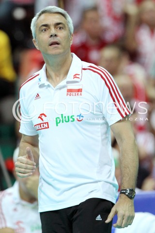  05.07.2013 KATOWICE SPODEK<br />SIATKOWKA MEZCZYZN LIGA SWIATOWA 2013<br />FIVB VOLLEYBALL WORLD LEAGUE 2013 POLSKA - USA <br />N/Z ANDREA ANASTASI TRENER ( HEAD COACH ) SYLWETKA <br /> 