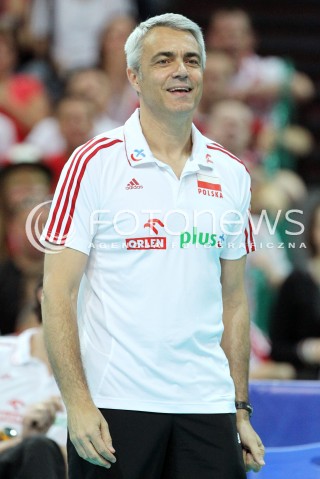  05.07.2013 KATOWICE SPODEK<br />SIATKOWKA MEZCZYZN LIGA SWIATOWA 2013<br />FIVB VOLLEYBALL WORLD LEAGUE 2013 POLSKA - USA <br />N/Z ANDREA ANASTASI TRENER ( HEAD COACH ) SYLWETKA <br /> 