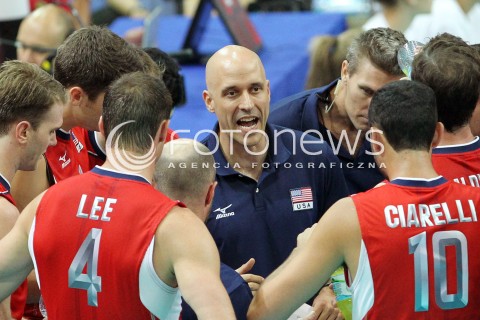  05.07.2013 KATOWICE SPODEK<br />SIATKOWKA MEZCZYZN LIGA SWIATOWA 2013<br />FIVB VOLLEYBALL WORLD LEAGUE 2013 POLSKA - USA <br />N/Z JOHN SPERAW TRENER ( HEAD COACH )  <br /> 