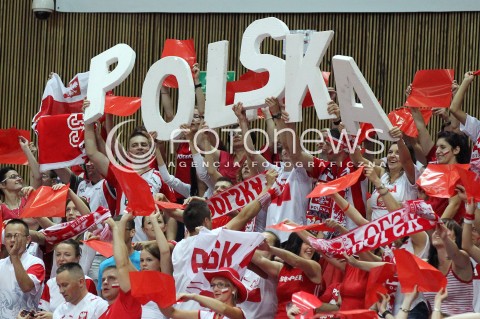 05.07.2013 KATOWICE SPODEK<br />SIATKOWKA MEZCZYZN LIGA SWIATOWA 2013<br />FIVB VOLLEYBALL WORLD LEAGUE 2013 POLSKA - USA <br />N/Z KIBICE POLSKA DOPING EMOCJE <br /> 