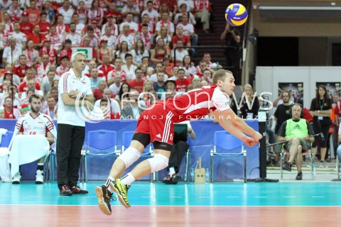  05.07.2013 KATOWICE SPODEK<br />SIATKOWKA MEZCZYZN LIGA SWIATOWA 2013<br />FIVB VOLLEYBALL WORLD LEAGUE 2013 POLSKA - USA <br />N/Z PAWEL ZATORSKI  <br /> 