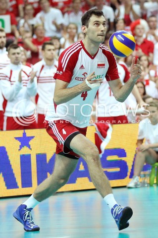  05.07.2013 KATOWICE SPODEK<br />SIATKOWKA MEZCZYZN LIGA SWIATOWA 2013<br />FIVB VOLLEYBALL WORLD LEAGUE 2013 POLSKA - USA <br />N/Z GRZEGORZ KOSOK SYLWETKA <br /> 