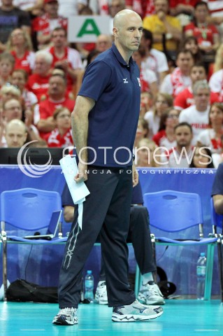  05.07.2013 KATOWICE SPODEK<br />SIATKOWKA MEZCZYZN LIGA SWIATOWA 2013<br />FIVB VOLLEYBALL WORLD LEAGUE 2013 POLSKA - USA <br />N/Z JOHN SPERAW TRENER ( HEAD COACH )  <br /> 