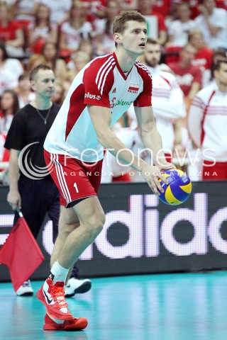  05.07.2013 KATOWICE SPODEK<br />SIATKOWKA MEZCZYZN LIGA SWIATOWA 2013<br />FIVB VOLLEYBALL WORLD LEAGUE 2013 POLSKA - USA <br />N/Z PIOTR NOWAKOWSKI SYLWETKA <br /> 