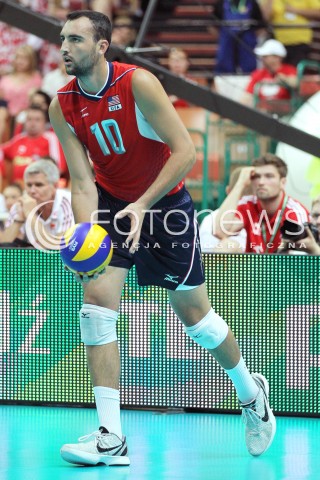  05.07.2013 KATOWICE SPODEK<br />SIATKOWKA MEZCZYZN LIGA SWIATOWA 2013<br />FIVB VOLLEYBALL WORLD LEAGUE 2013 POLSKA - USA <br />N/Z ANTONIO CIARELLI SYLWETKA <br /> 