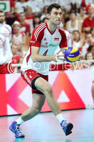  05.07.2013 KATOWICE SPODEK<br />SIATKOWKA MEZCZYZN LIGA SWIATOWA 2013<br />FIVB VOLLEYBALL WORLD LEAGUE 2013 POLSKA - USA <br />N/Z GRZEGORZ KOSOK SYLWETKA <br /> 