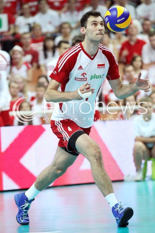  05.07.2013 KATOWICE SPODEK<br />SIATKOWKA MEZCZYZN LIGA SWIATOWA 2013<br />FIVB VOLLEYBALL WORLD LEAGUE 2013 POLSKA - USA <br />N/Z GRZEGORZ KOSOK SYLWETKA <br /> 