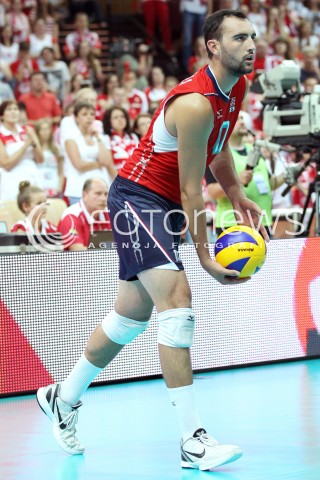  05.07.2013 KATOWICE SPODEK<br />SIATKOWKA MEZCZYZN LIGA SWIATOWA 2013<br />FIVB VOLLEYBALL WORLD LEAGUE 2013 POLSKA - USA <br />N/Z ANTONIO CIARELLI SYLWETKA <br /> 